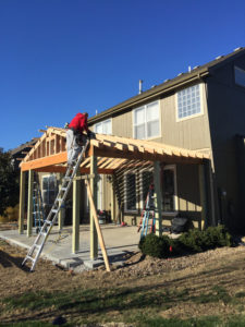 Deck under construction